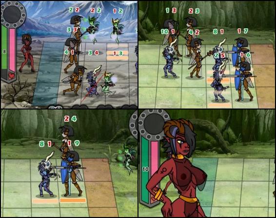 This is basically strategy game where you have to fight against enemies using available warriors. Place them on the field and tactically move them around to beat opponent. Check the game's first part, to better understand what is this all about.